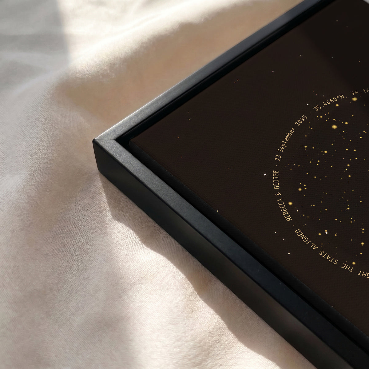Personalized Moon Phase Star Map – Custom Night Sky Print | Moon & Constellation Map