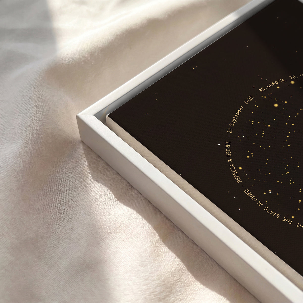 Personalized Moon Phase Star Map – Custom Night Sky Print | Moon & Constellation Map