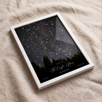 Personalized Forest Star Map | Custom Night Sky Print