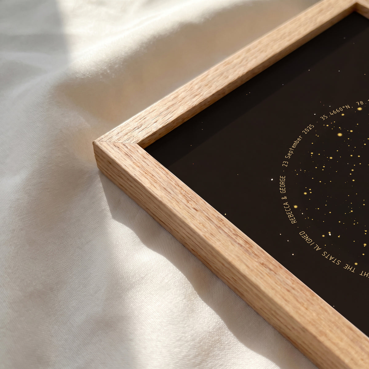 Personalized Moon Phase Star Map – Custom Night Sky Print | Moon & Constellation Map