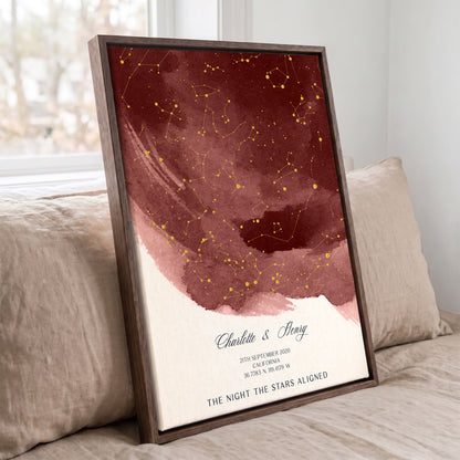 Custom Star Map Print: Personalized Constellation Gift