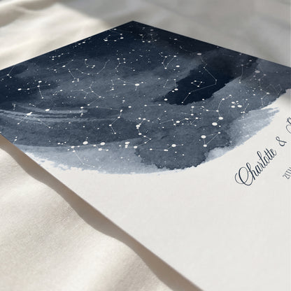 Custom Star Map Print: Personalized Constellation Gift