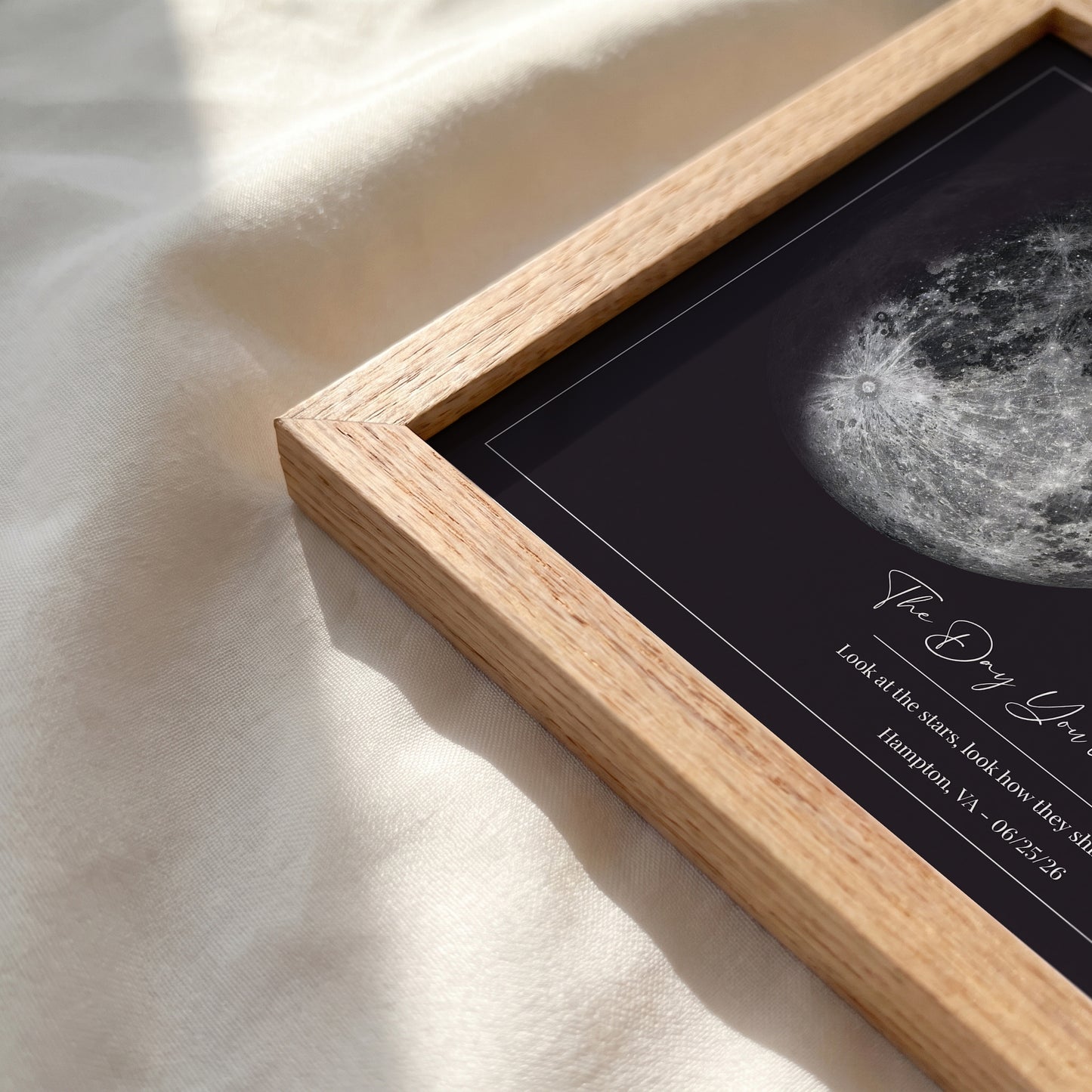 Personalized Star Map & Moon Phase Print | Custom Night Sky Poster with Moon Phase