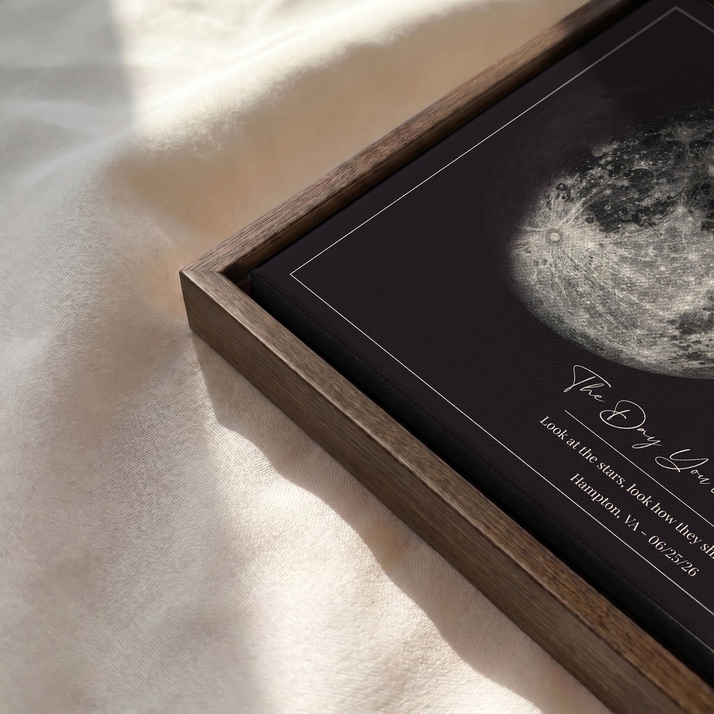 Personalized Star Map & Moon Phase Print | Custom Night Sky Poster with Moon Phase
