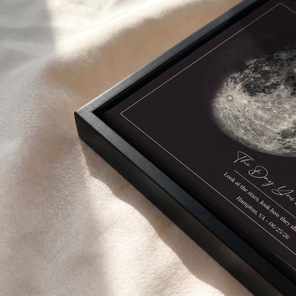 Personalized Star Map & Moon Phase Print | Custom Night Sky Poster with Moon Phase