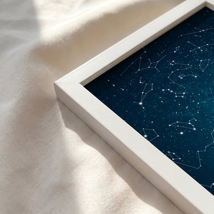Personalized Star Map Print | Custom Night Sky Poster with Background & Landscape Options