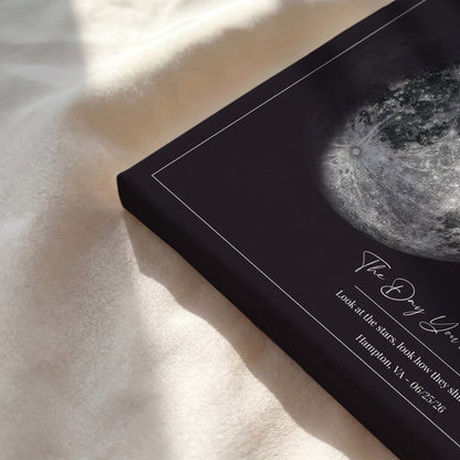 Personalized Star Map & Moon Phase Print | Custom Night Sky Poster with Moon Phase