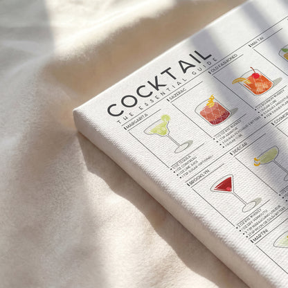 The Essential Cocktail Guide Poster | Cocktail Recipe Print