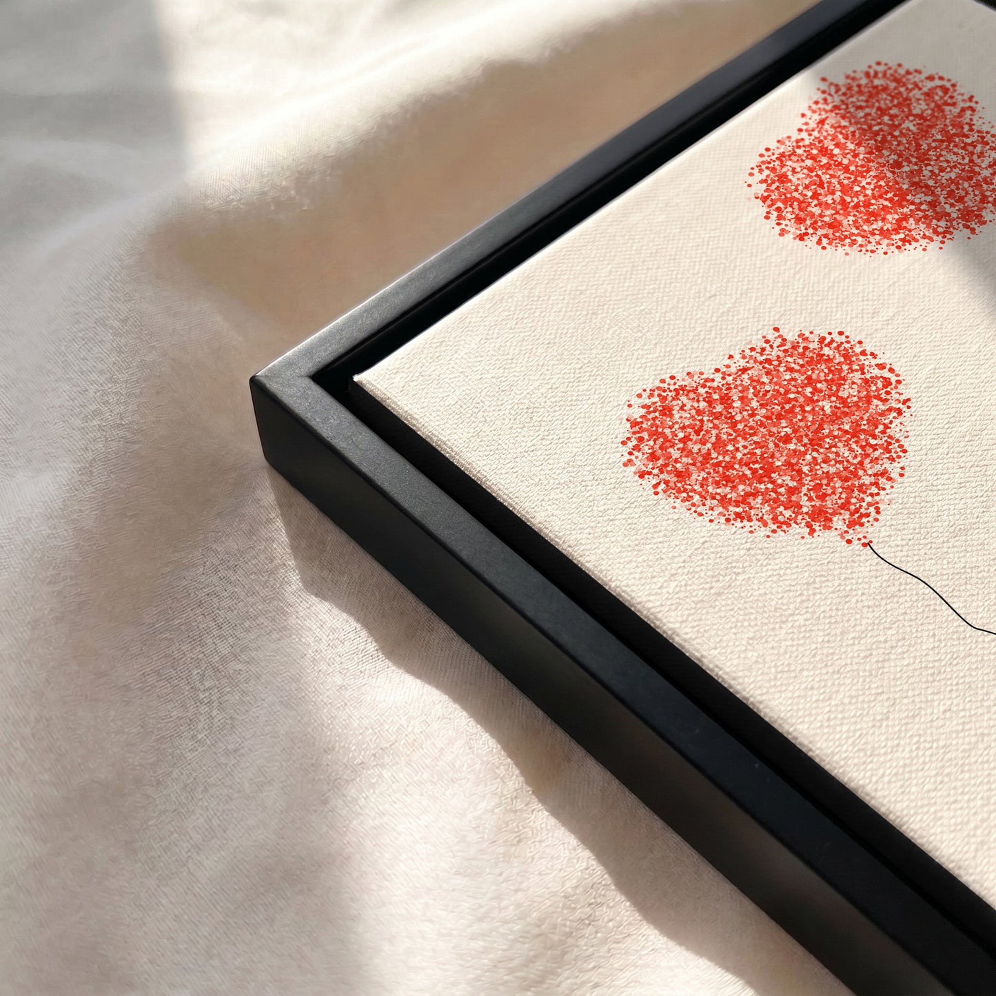 Custom Couple Heart Print - Personalized Names, Date & Quote Wall Art