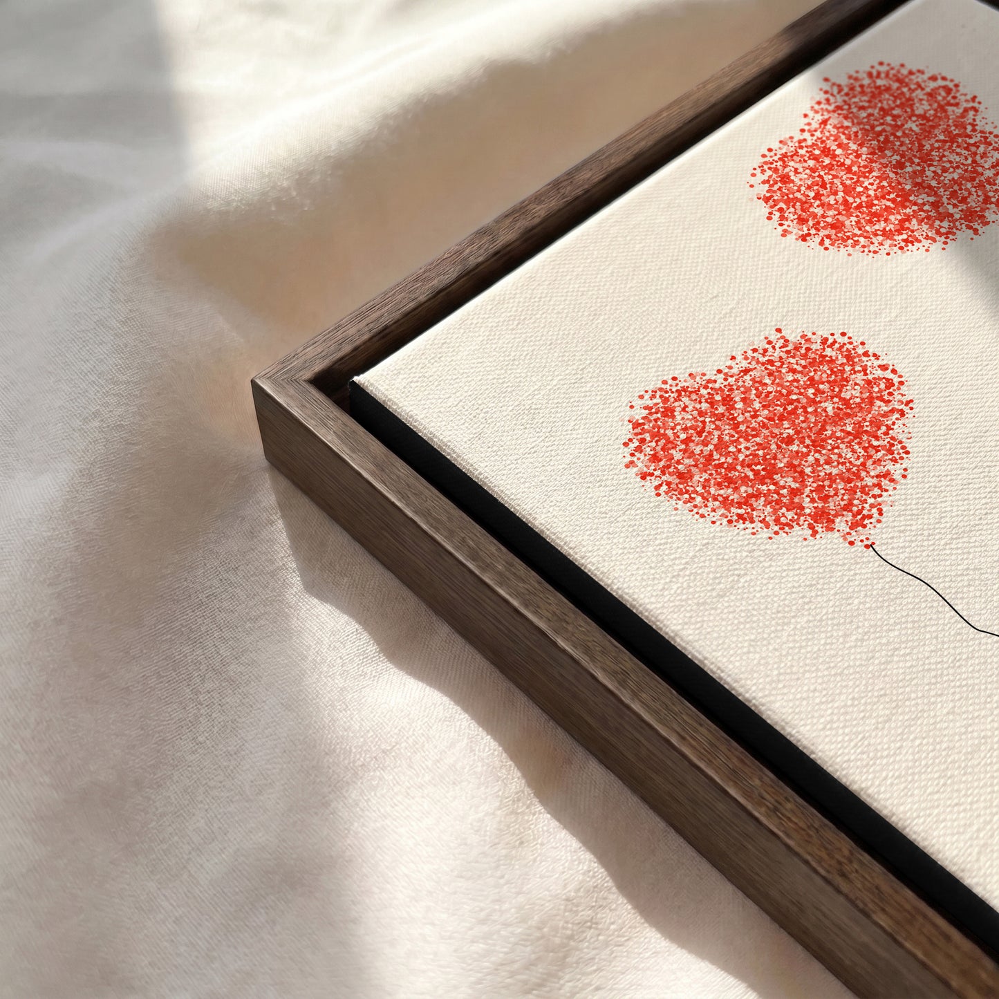 Custom Couple Heart Print - Personalized Names, Date & Quote Wall Art