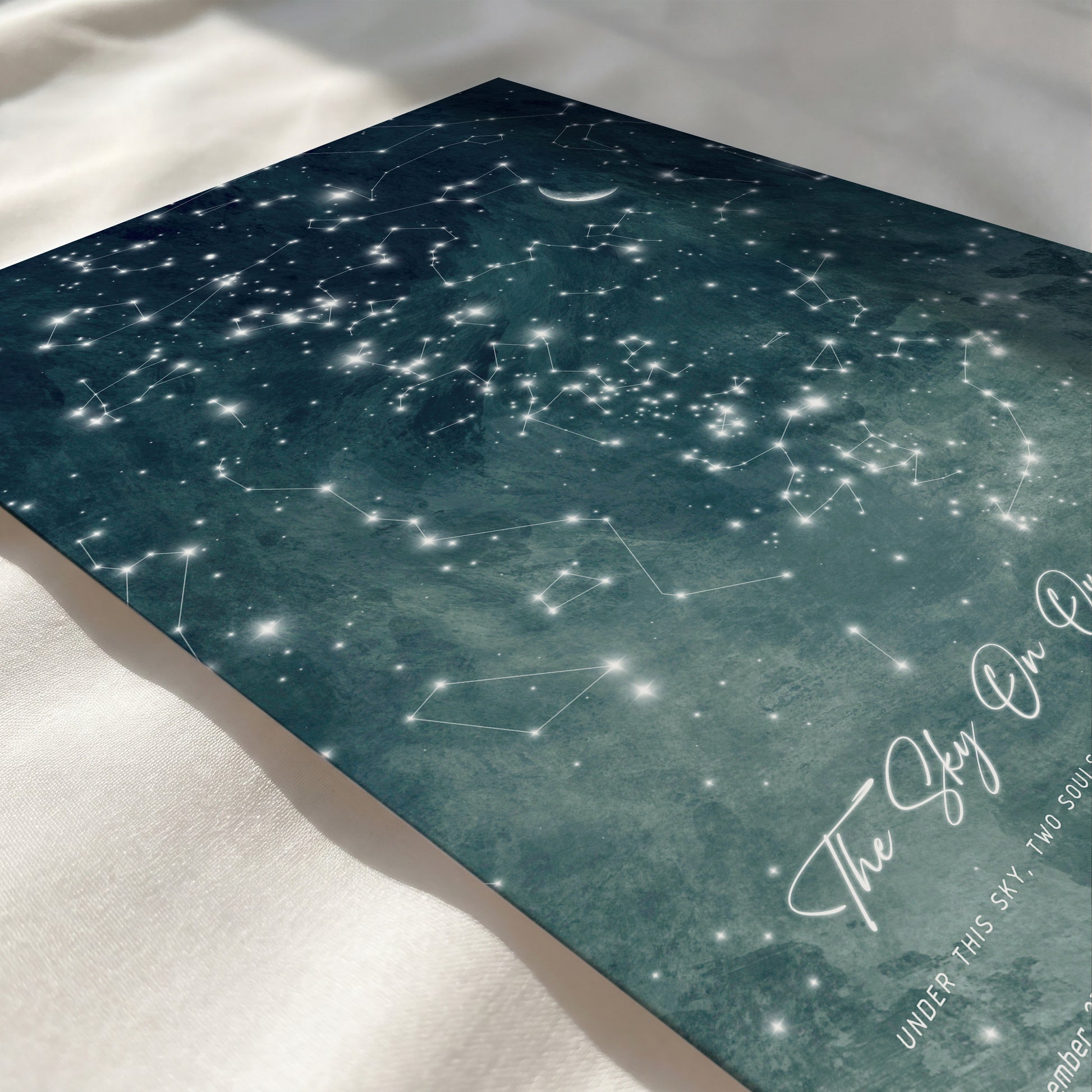 Personalized celestial wedding keepsake