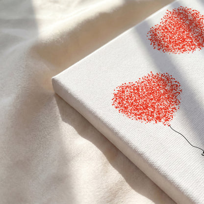 Custom Couple Heart Print - Personalized Names, Date & Quote Wall Art