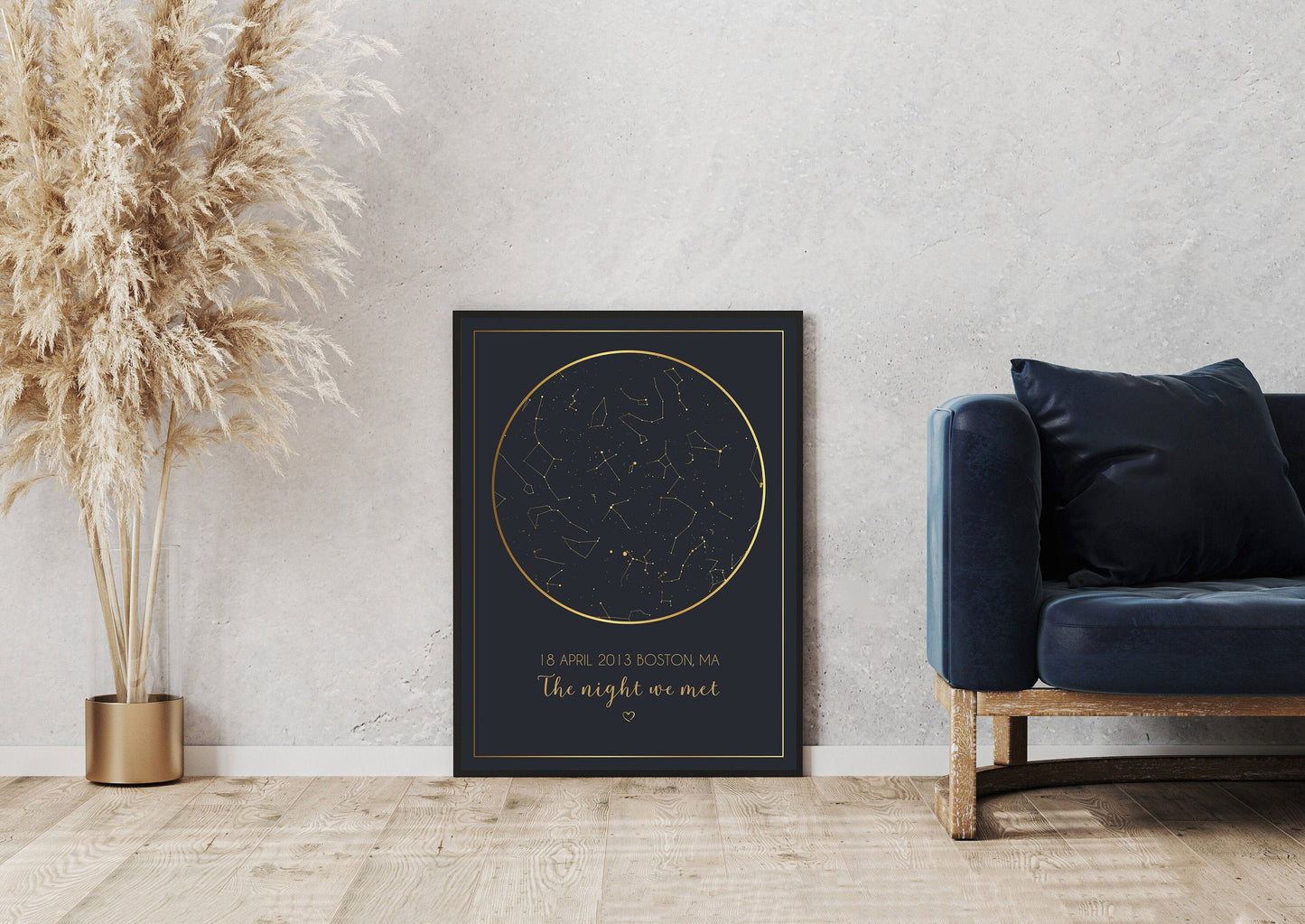 Custom Star Map Print: Personalized Celestial Sky, Any Date