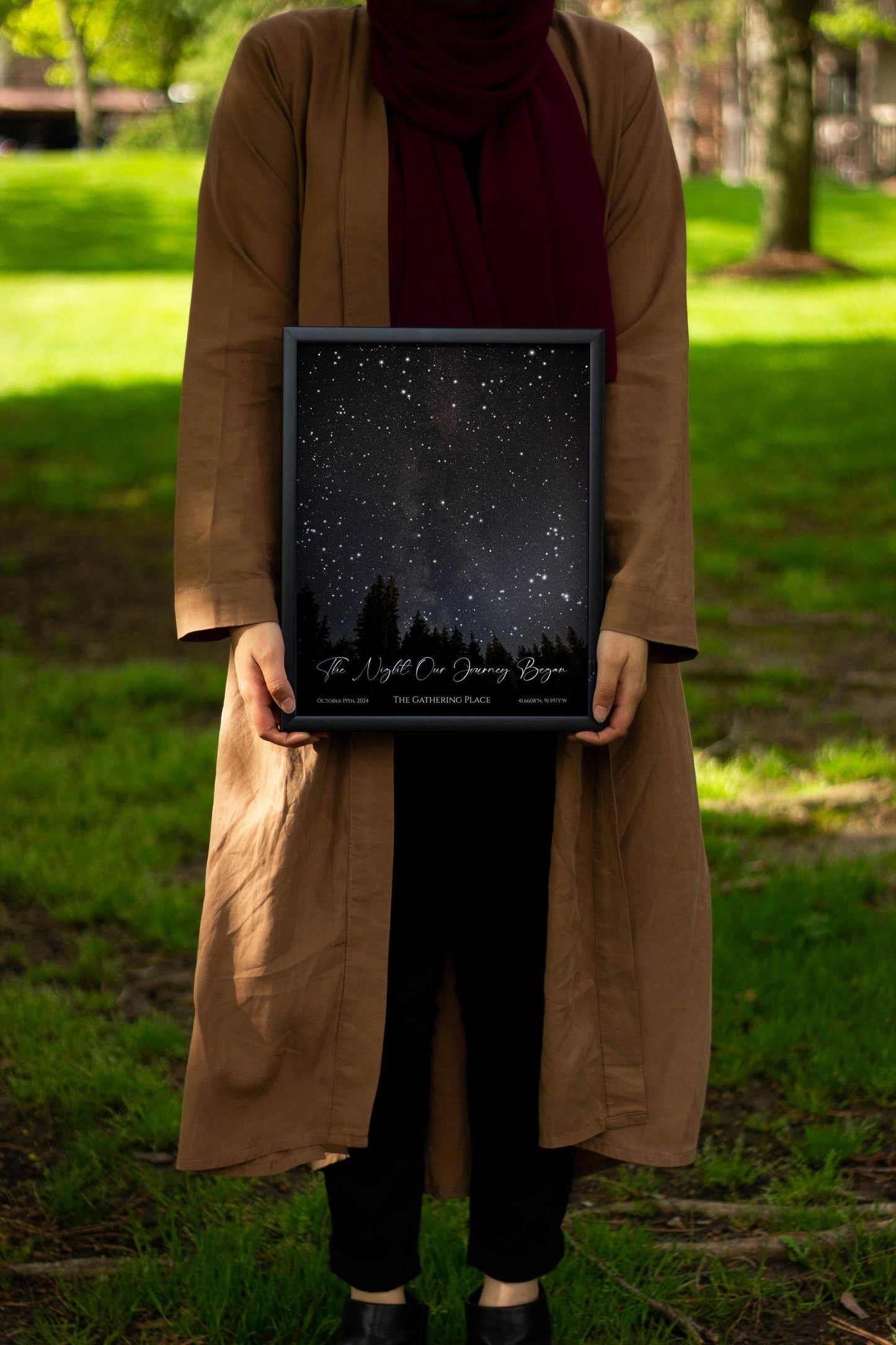 Personalized Star Map Print: Night Sky Constellation Gift