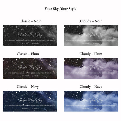 Custom Star Map Print  | Engagement Gift | Personalized Gift for Fiancé Poster | Gift for Fiancée