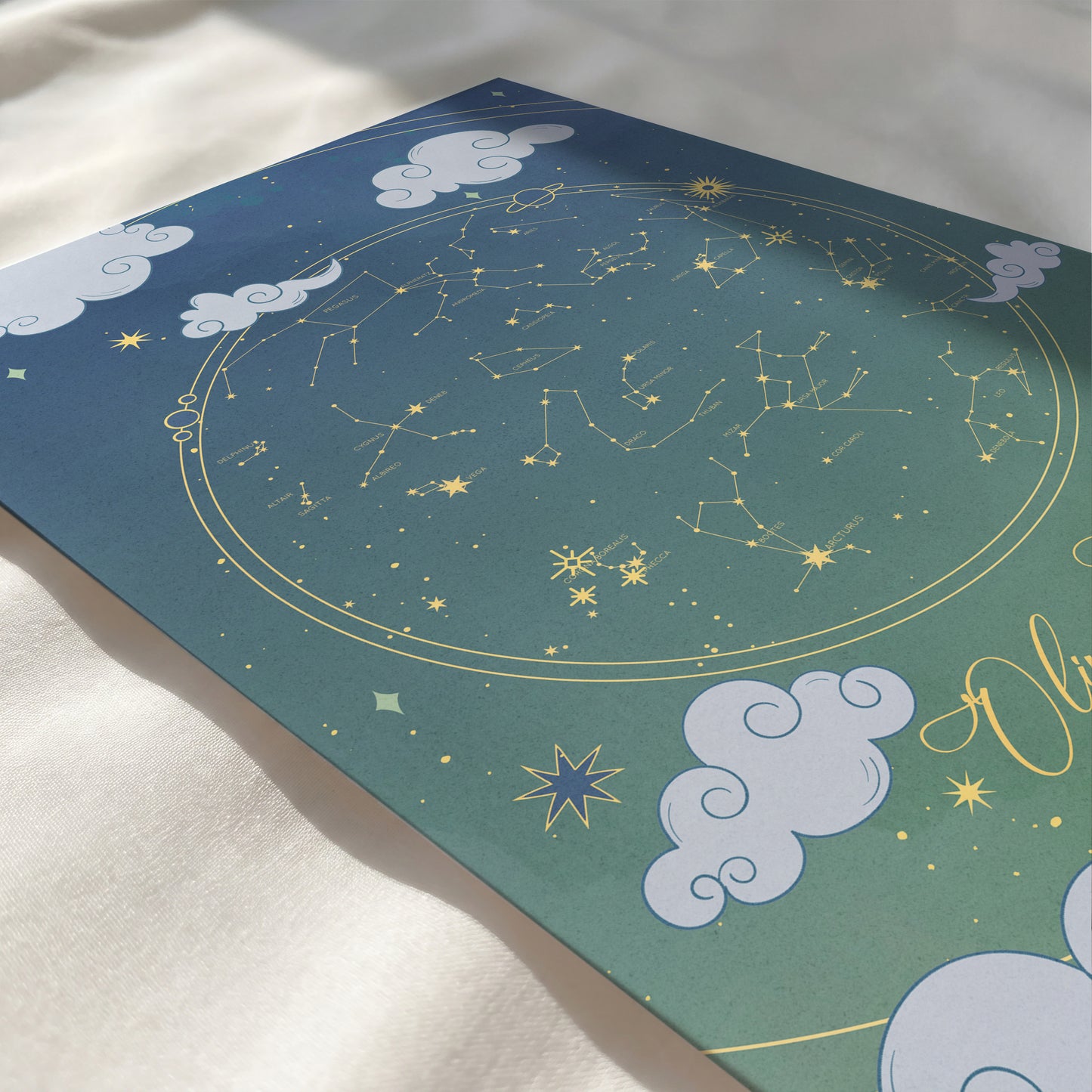 The stars above on the night your baby girl was born