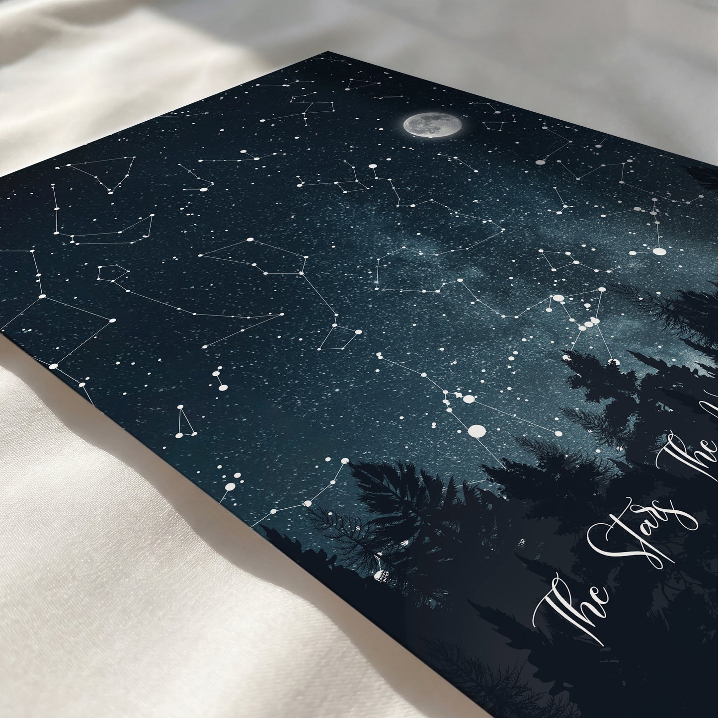 Romantic custom night sky print for couples