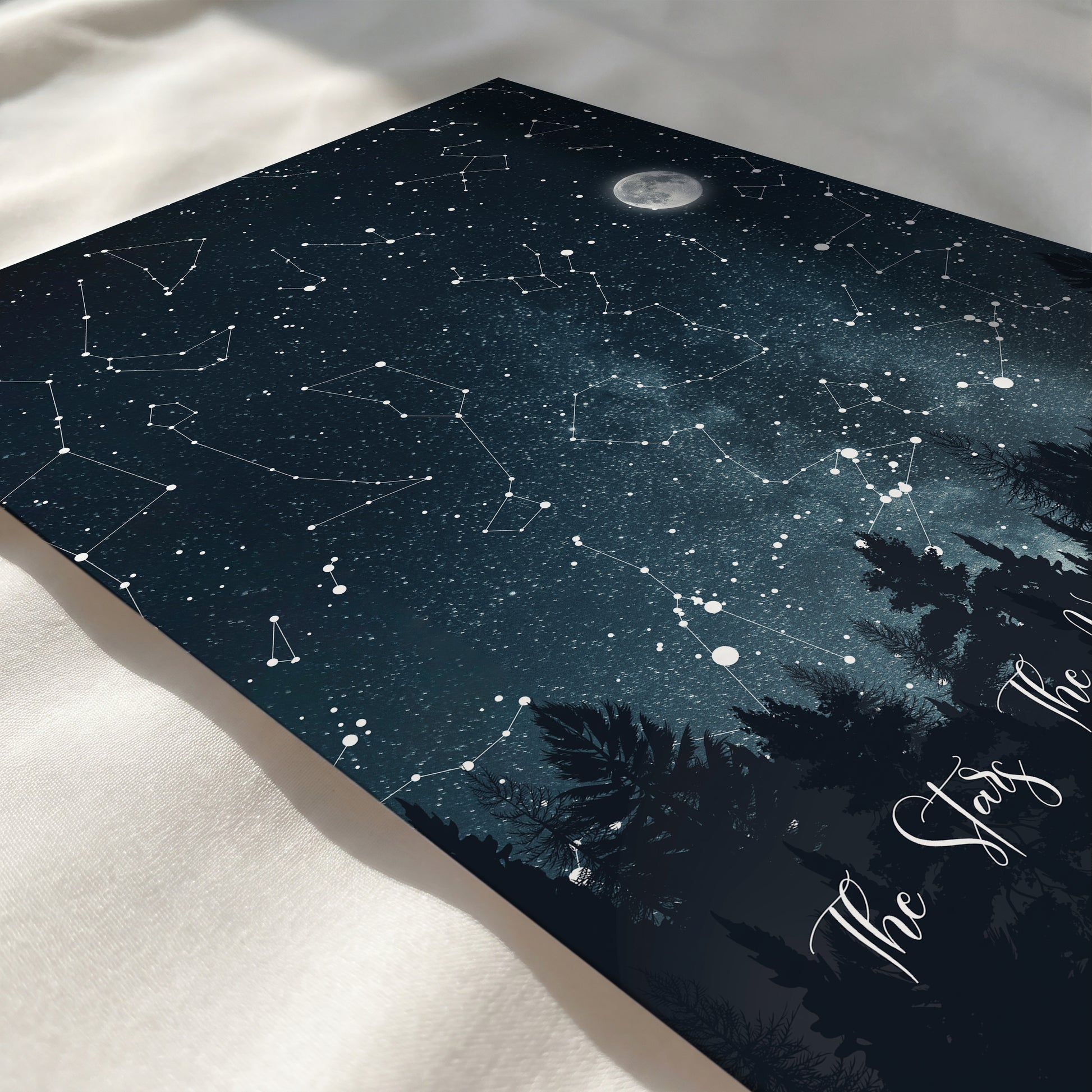 Romantic custom night sky print for couples